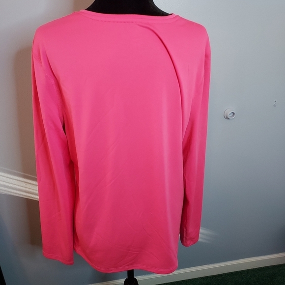 Athletic Works Size XL(16-18) Hot Pink Long Sleeve Shirt - Picture 4 of 6